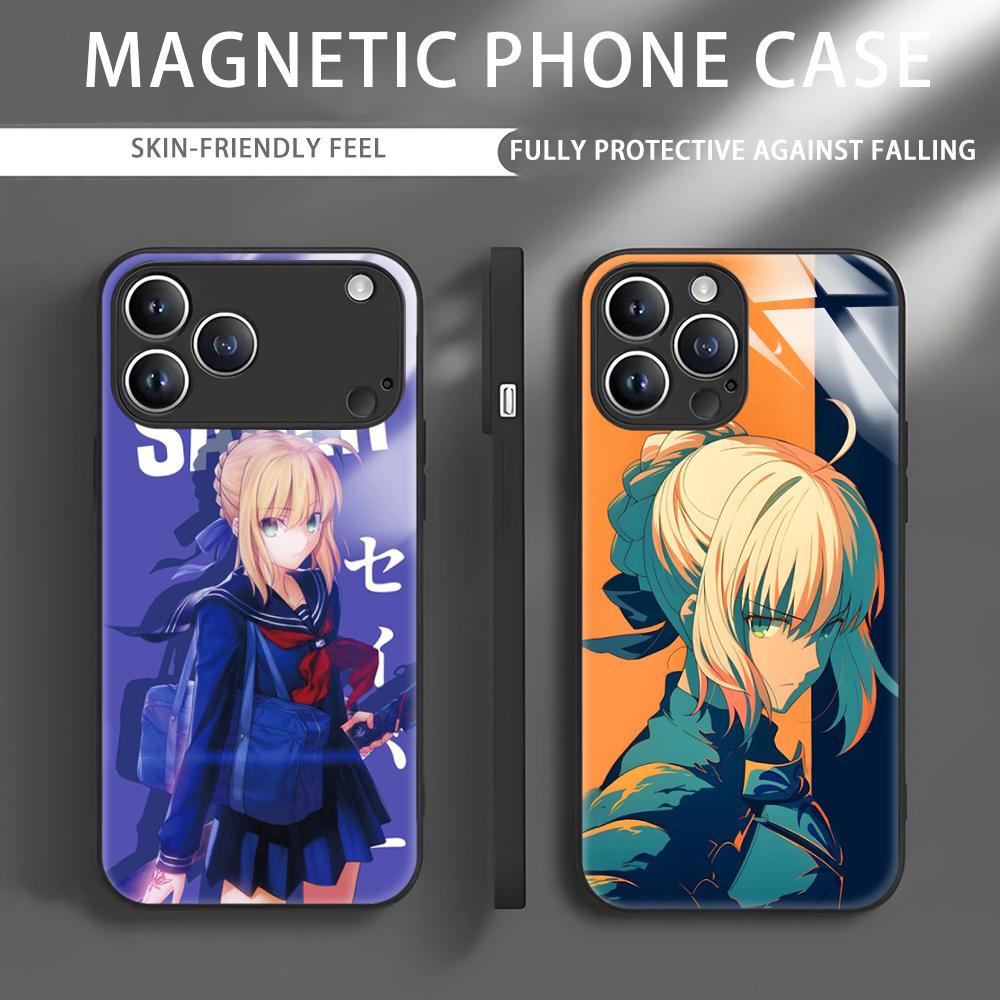 Apple Iphone 16 - Чехол для телефона Anime Fate S-Saber